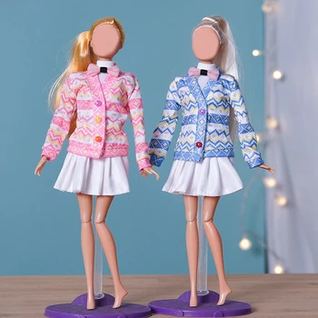 Etnik Tarzı Kış Ceket 30cm Barbie Bebek Giysileri Takım Elbise 11.5 İnç Bebek Aksesuarları Giyinmek Oyuncaklar kızlar için