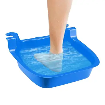 Havuz Ayak Banyosu Taşınabilir Çok Fonksiyonlu Ayak İliklerine banyo lavabosu Kaymaz Tepsi Yüzme Havuzu Veya Spa İçin 41*42*13cm Ayak Banyosu
