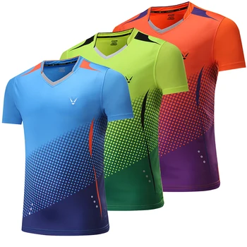 Erkekler spor Masa tenisi Gömlek Badminton gömlek Spor Tenis gömlek, tenis kıyafetleri, Hızlı kuru Koşu Egzersiz eğitimi gömlek