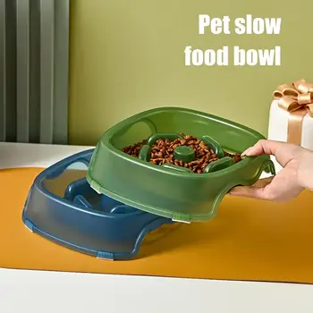 Yavaş Besleme Köpek Kase Kedi Ve Köpek kaymaz Yavaş Yeme Köpek Yemekleri Anti-Gulping yemek Tabağı Besleme köpek maması kasesi Evcil Hayvan Malzemeleri
