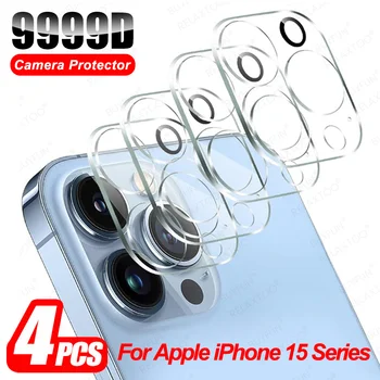 ıPhone15Pro Kamera Cam İçin 4 Adet Apple iPhone 15 Pro Max Durumda Lens Temperli Cam iPhone15 Artı 15Pro 15ProMax 2023 Koruyucu