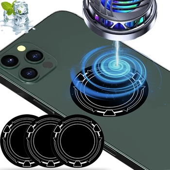 Soğutma Metal plaka radyatör manyetik yayılan Sticker Apple iPhone Samsung cep telefonu soğutucu ısı iletimi çıkartmalar