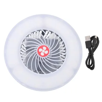 USB taşınabilir şarj fanı ışık güçlü rüzgar düşük gürültü USB şarj edilebilir LED lamba çadır fener 500LM açık hava etkinlikleri için kanca ile